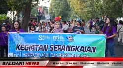 HUT ke-81 RRI Meriah, Jalan Sehat Satukan Angkasawan dan Masyarakat