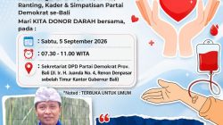 Donor Darah DPD Demokrat Bali Terbuka untuk Umum, Mudarta: Setetes Darah, Harapan Hidup Sesama