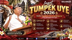 Tumpek Uye 2026, Koster Ingatkan Prinsip “Urip Manguripi” untuk Menjaga Harmoni Gumi Bali