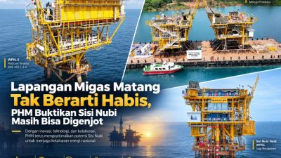 PHM Tuntaskan Proyek Sisi Nubi, Platform WPN-5 Mulai Produksi Gas 6,12 MMSCFD