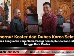 Gubernur Koster dan Dubes Korea Selatan Bahas Penguatan Kerja Sama Energi Bersih, Kendaraan Listrik, hingga Kota Cerdas