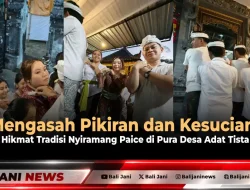 Mengasah Pikiran dan Kesucian: Hikmat Tradisi Nyiramang Paice di Pura Desa Adat Tista