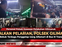 Gagalkan Pelarian, Polsek Gilimanuk Bekuk Terduga Penggelap Uang Alfamart di Bus M Trans