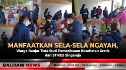 Manfaatkan Sela-Sela Ngayah, Warga Banjar Tista Ikuti Pemeriksaan Kesehatan Gratis dari STIKES Singaraja