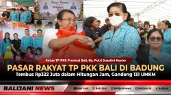 Pasar Rakyat TP PKK Bali di Badung Tembus Rp322 Juta dalam Hitungan Jam, Gandeng 131 UMKM