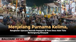 Menjelang Purnama Kelima, Rangkaian Upacara Nanceb Pepayon di Pura Desa Adat Tista Berlangsung Khusyuk