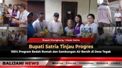 Bupati Satria Tinjau Progres 100% Program Bedah Rumah dan Sambungan Air Bersih di Desa Tegak