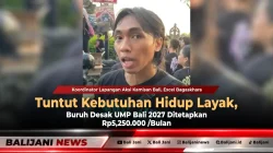 Tuntut Kebutuhan Hidup Layak, Buruh Desak UMP Bali 2027 Ditetapkan Rp5,250.000 /Bulan