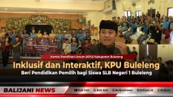 Inklusif dan Interaktif, KPU Buleleng Beri Pendidikan Pemilih bagi Siswa SLB Negeri 1 Buleleng