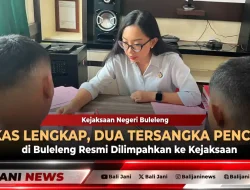 Berkas Lengkap, Dua Tersangka Pencurian di Buleleng Resmi Dilimpahkan ke Kejaksaan