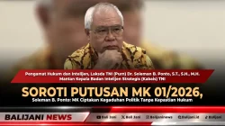 Soroti Putusan MK 01/2026, Soleman B. Ponto: MK Ciptakan Kegaduhan Politik Tanpa Kepastian Hukum
