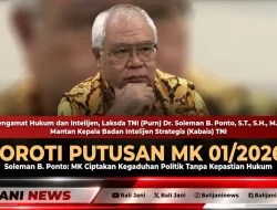 Soroti Putusan MK 01/2026, Soleman B. Ponto: MK Ciptakan Kegaduhan Politik Tanpa Kepastian Hukum