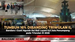 Tumbuh 16% Dibanding Triwulan II, Bandara I Gusti Ngurah Rai Bali Layani 6,6 Juta Penumpang pada Triwulan III 2026