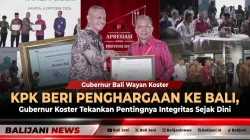 KPK Beri Penghargaan ke Bali, Gubernur Koster Tekankan Pentingnya Integritas Sejak Dini