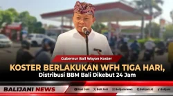 Koster Berlakukan WFH Tiga Hari, Distribusi BBM Bali Dikebut 24 Jam
