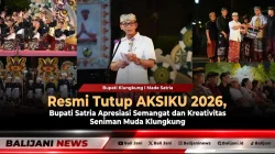 Resmi Tutup AKSIKU 2026, Bupati Satria Apresiasi Semangat dan Kreativitas Seniman Muda Klungkung