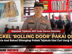 Congkel ‘Rolling Door’ Pakai Obeng, Pria Asal Bekasi Ditangkap Polsek Tejakula Usai Curi Uang Kasir