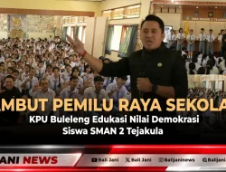 Sambut Pemilu Raya Sekolah, KPU Buleleng Edukasi Nilai Demokrasi Siswa SMAN 2 Tejakula