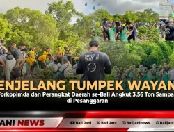Menjelang Tumpek Wayang, Forkopimda dan Perangkat Daerah se-Bali Angkut 3,56 Ton Sampah di Pesanggaran