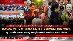 Bawa 23 IKM Binaan ke Kriyanusa 2026, Ny. Putri Koster Dorong Kerajinan Bali Tembus Pasar Global