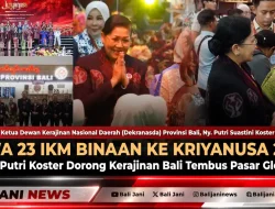 Bawa 23 IKM Binaan ke Kriyanusa 2026, Ny. Putri Koster Dorong Kerajinan Bali Tembus Pasar Global